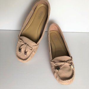Michael Kors Moccasins Pink Suede Flats Moc